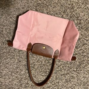 AUTHENTIC SMALL Longchamp tote in blush.